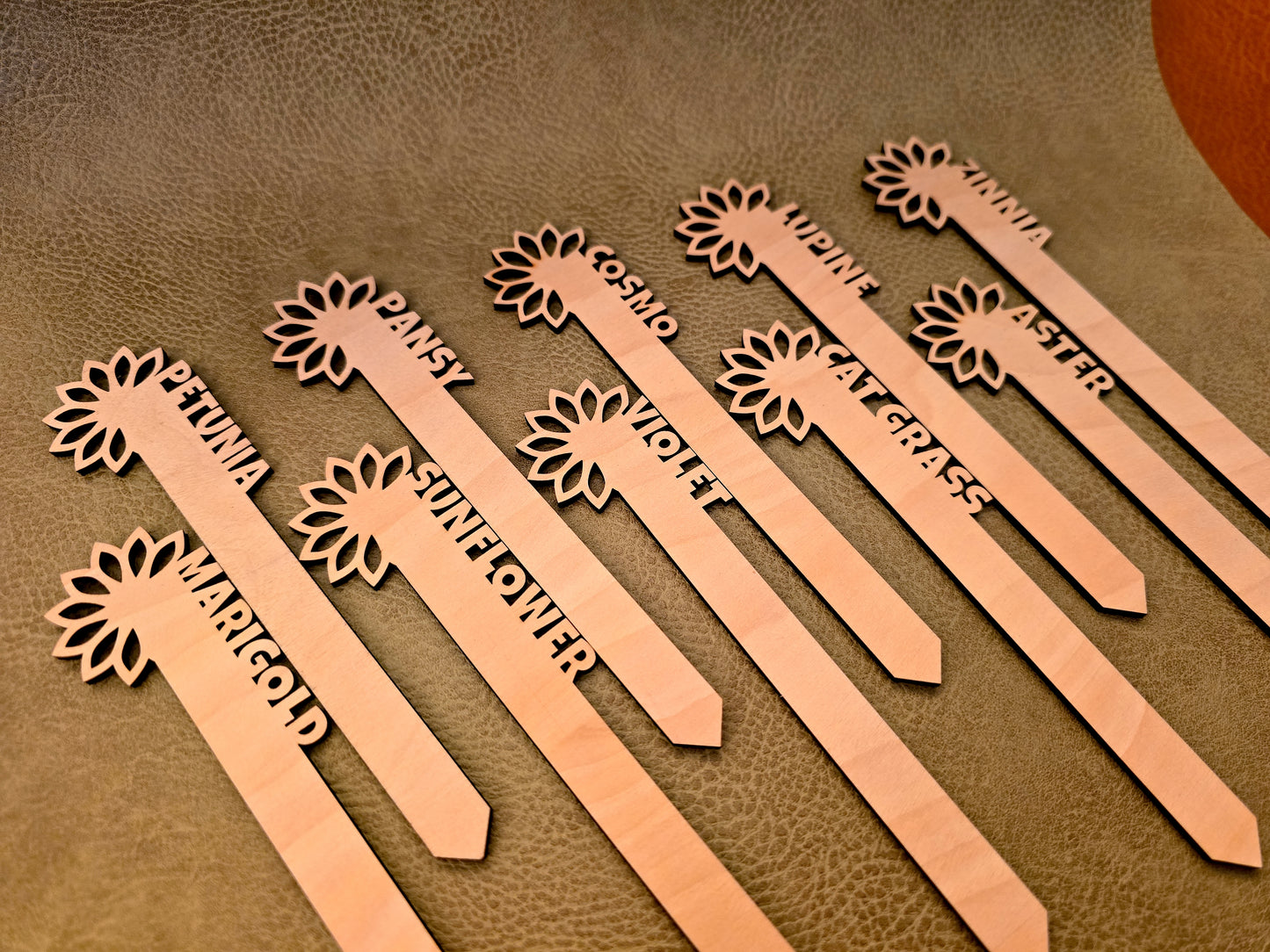 Flower Marker 10pk - Flower Design - Assorted Flowers